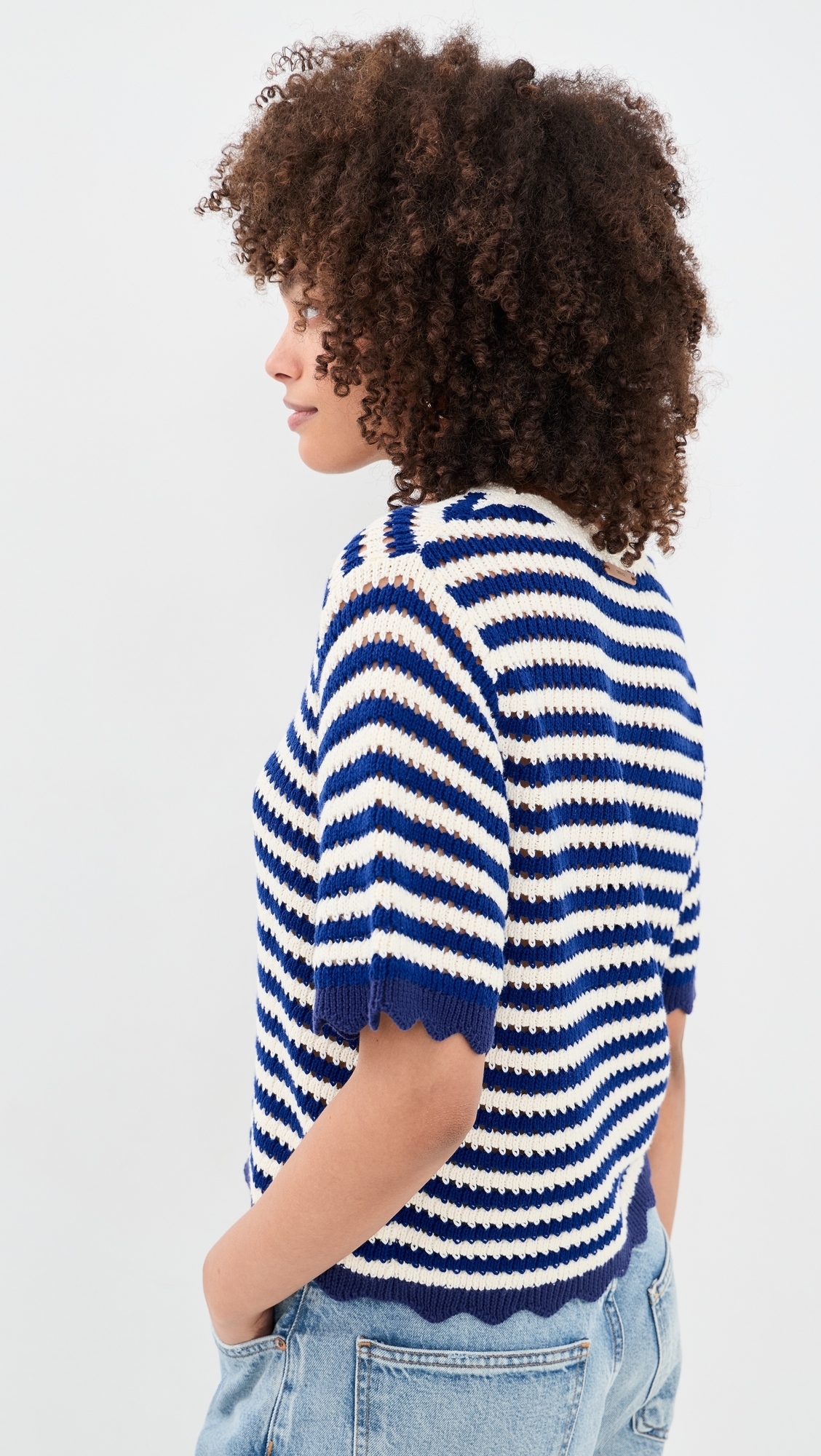 Jules Sweater T-Shirt Nvy w/ Aw Stripe
