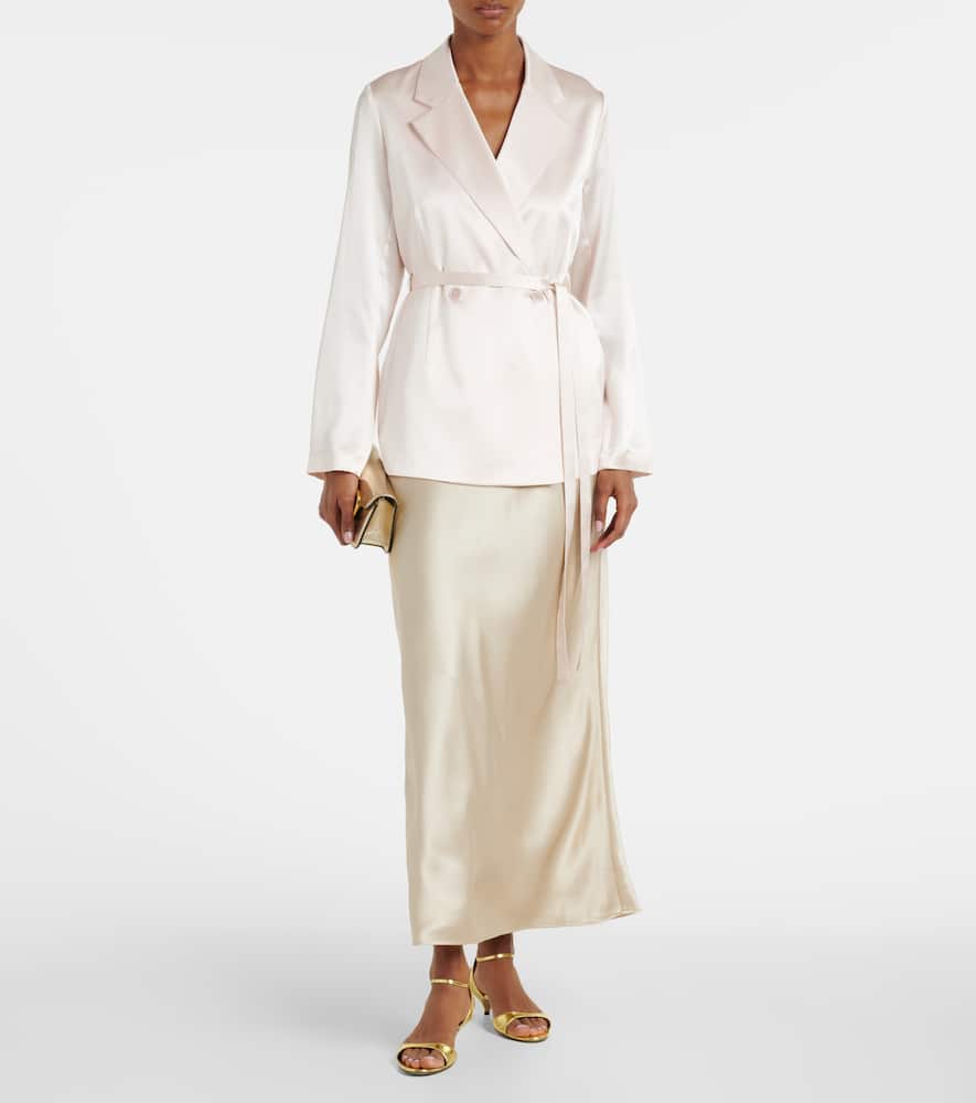 Joubert silk satin blazer