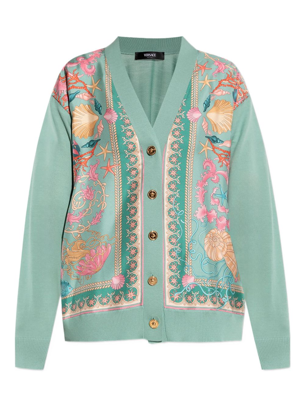 Embroidered cardigan - Green