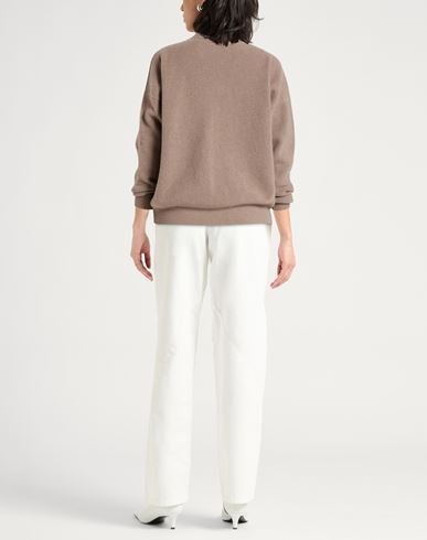 Woman Turtleneck Khaki Size 6 Virgin Wool, Silk, Cashmere, Metallic fiber