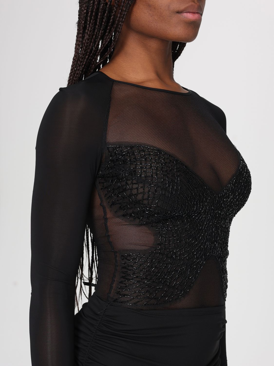 Top Woman color Black