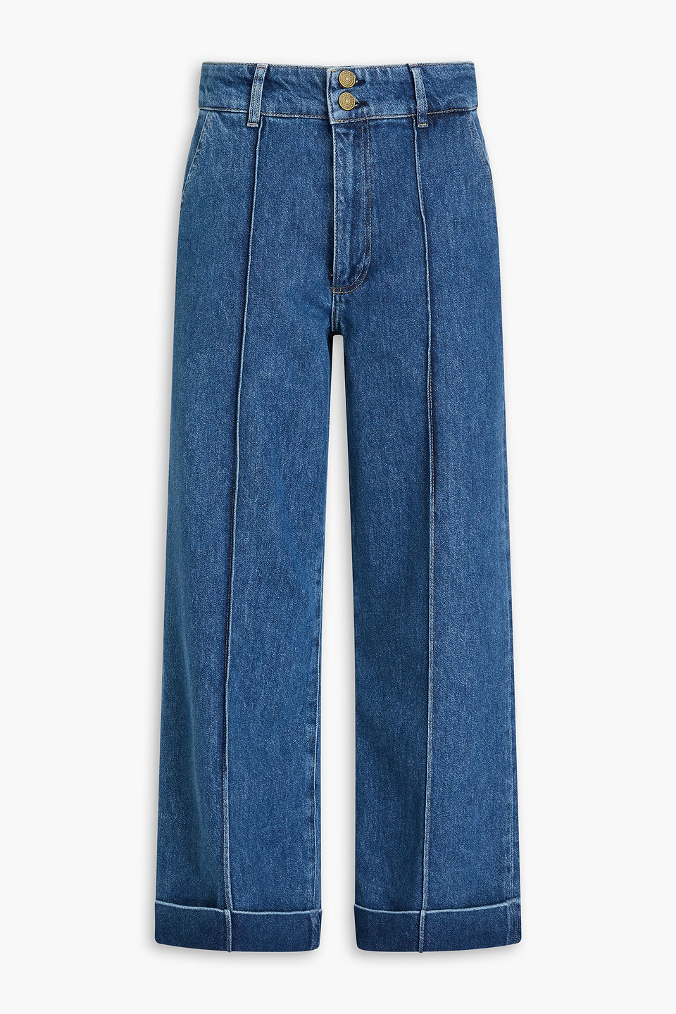 70s high-rise straight-leg jeans