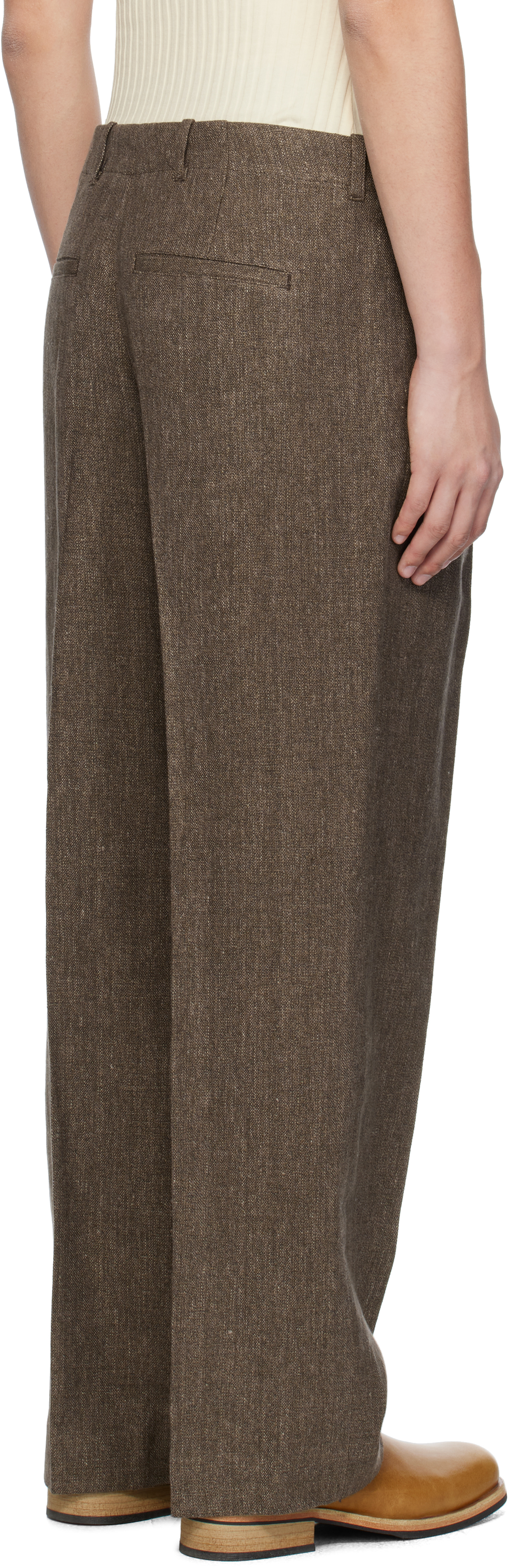 OUR LEGACY Brown Borrowed Chino Trousers