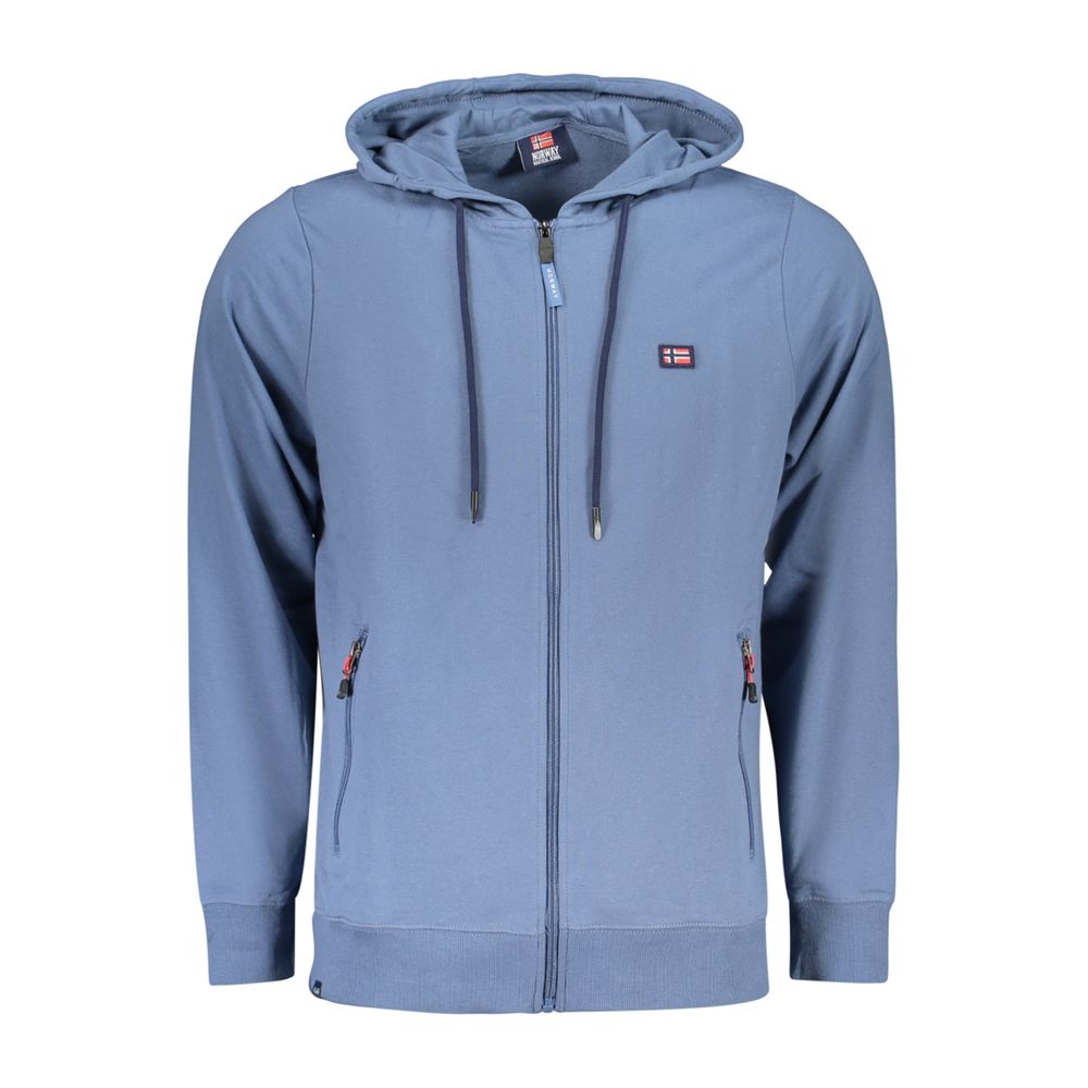Norway 1963 \"Blu Cotton Mens Sweatshirt with Men's Hood