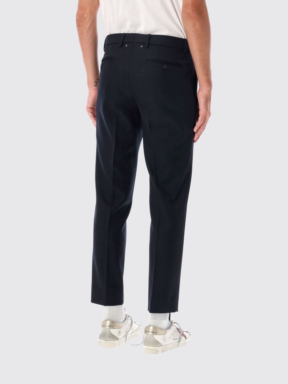 Pants Men color Blue