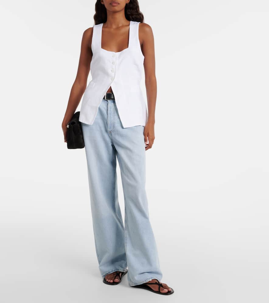 Faithfull x Monikh Oliveria silk and cotton maxi skirt