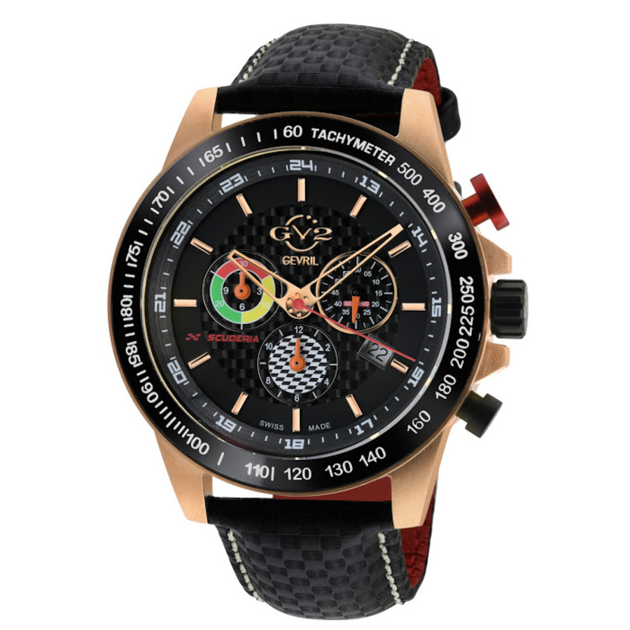 Scuderia Chronograph Tachymeter Black Dial Mens Watch 9921