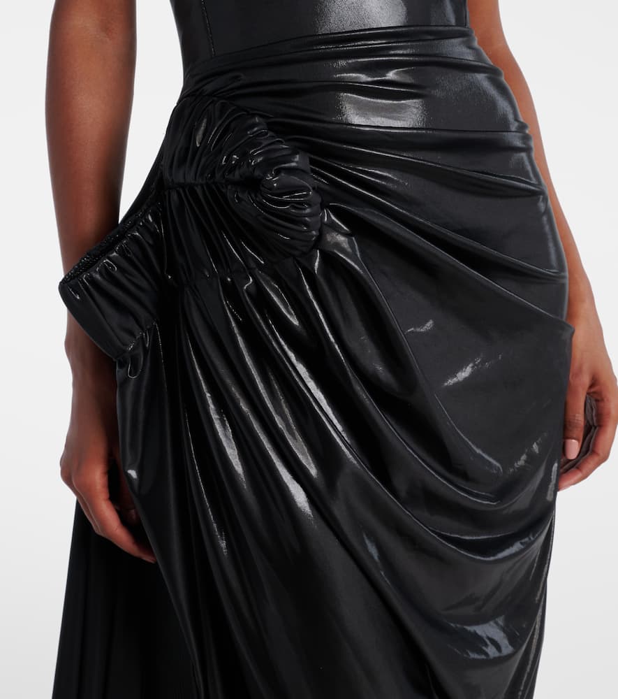 Lexicon draped gathered gown