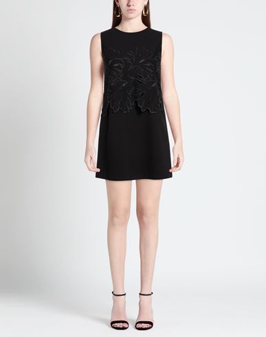 Woman Mini dress Black Size 2 Viscose, Polyamide, Elastane