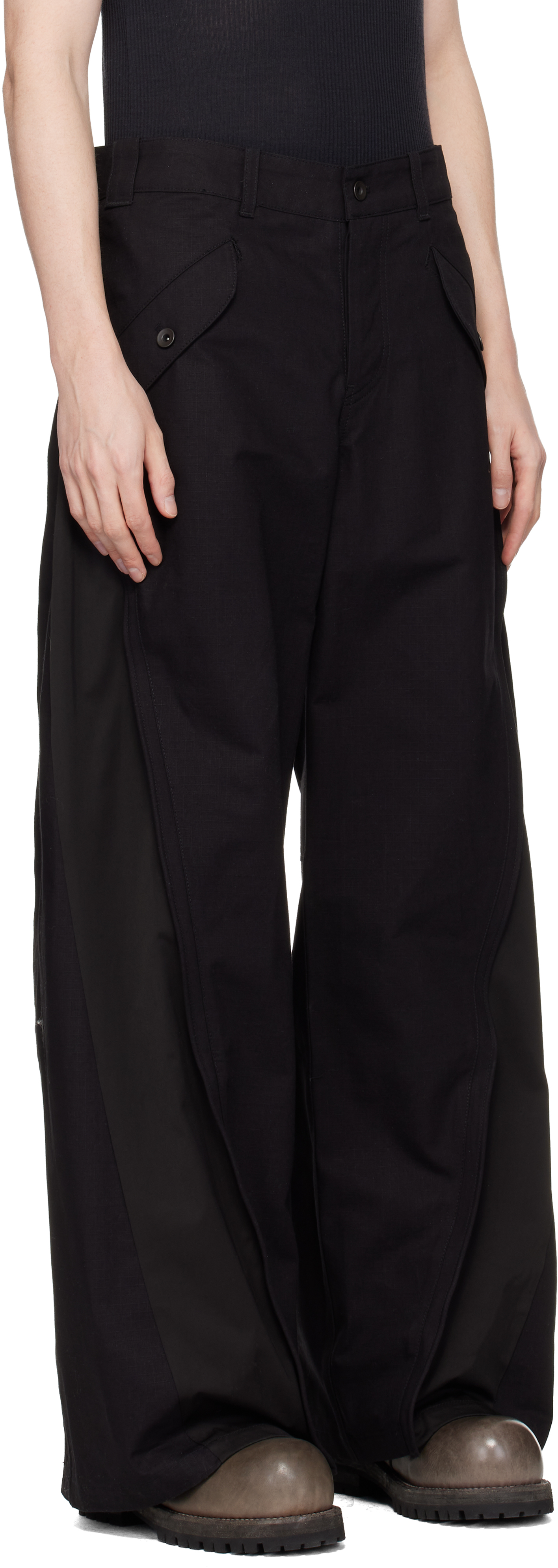 Black Kinarak Wired Trousers