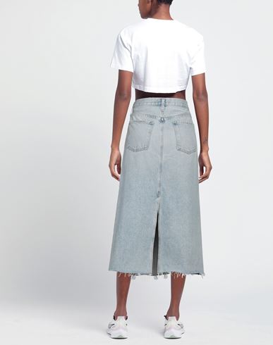 Agolde Woman Denim skirt Blue Size 25 Recycled cotton