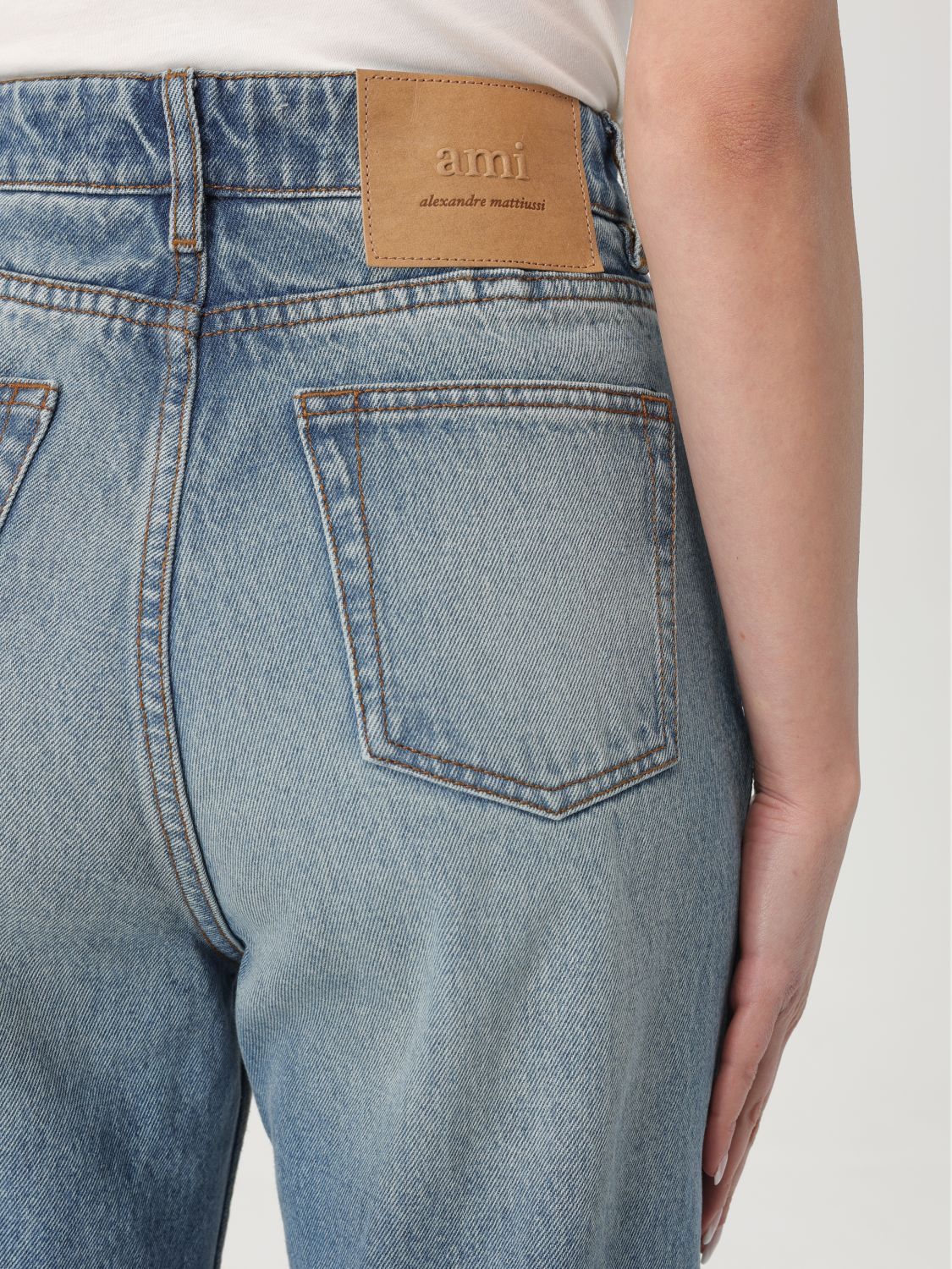 Jeans AMI PARIS Woman color Blue