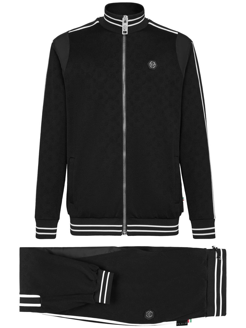 Side-stripe tracksuit - Neutrals
