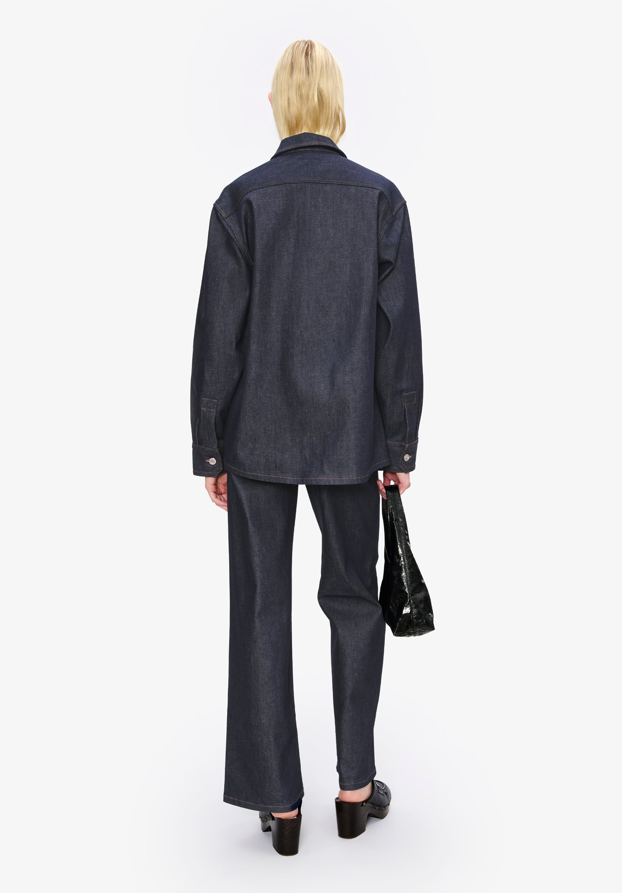 A. P.C. Women's Japanese denim jacket Size: Extra Small in Dark indigo