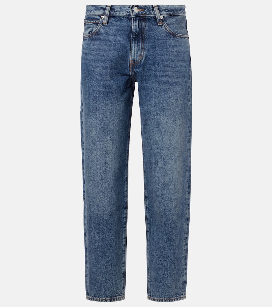 Candle mid-rise barrel-leg jeans