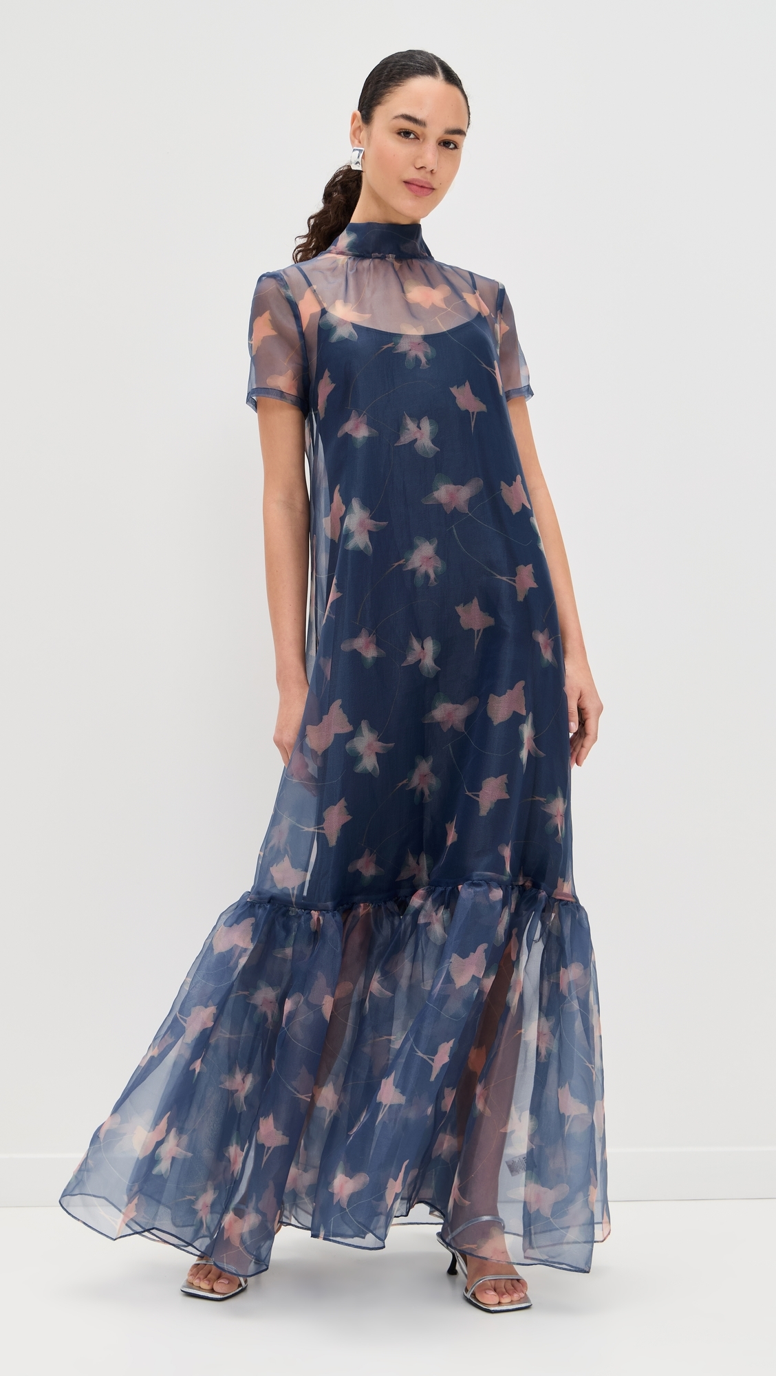Calluna Dress Botanical Navy