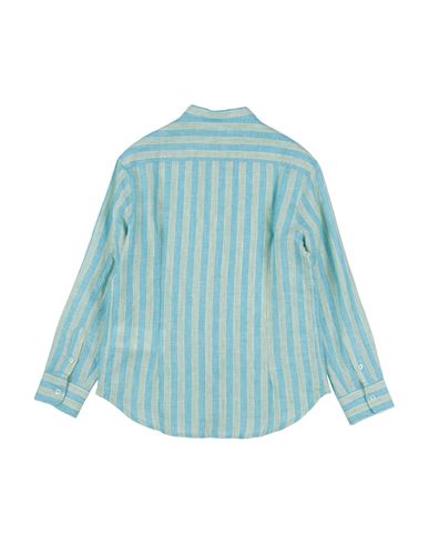 Kid Boy Shirt Turquoise Size 14 Linen