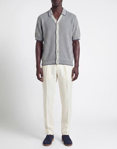 Man Shirt Blue Size M Cotton, Linen, Cashmere