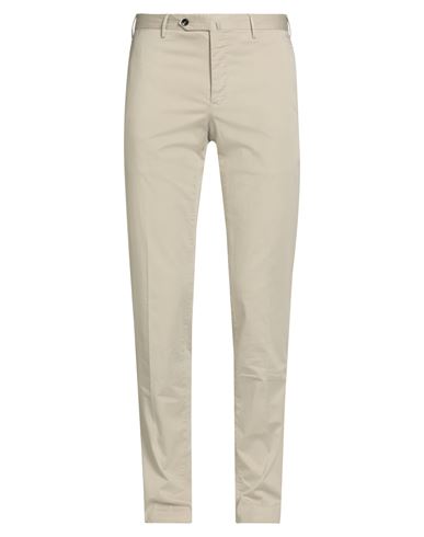 Man Pants Beige Size 40 Cotton, Elastane