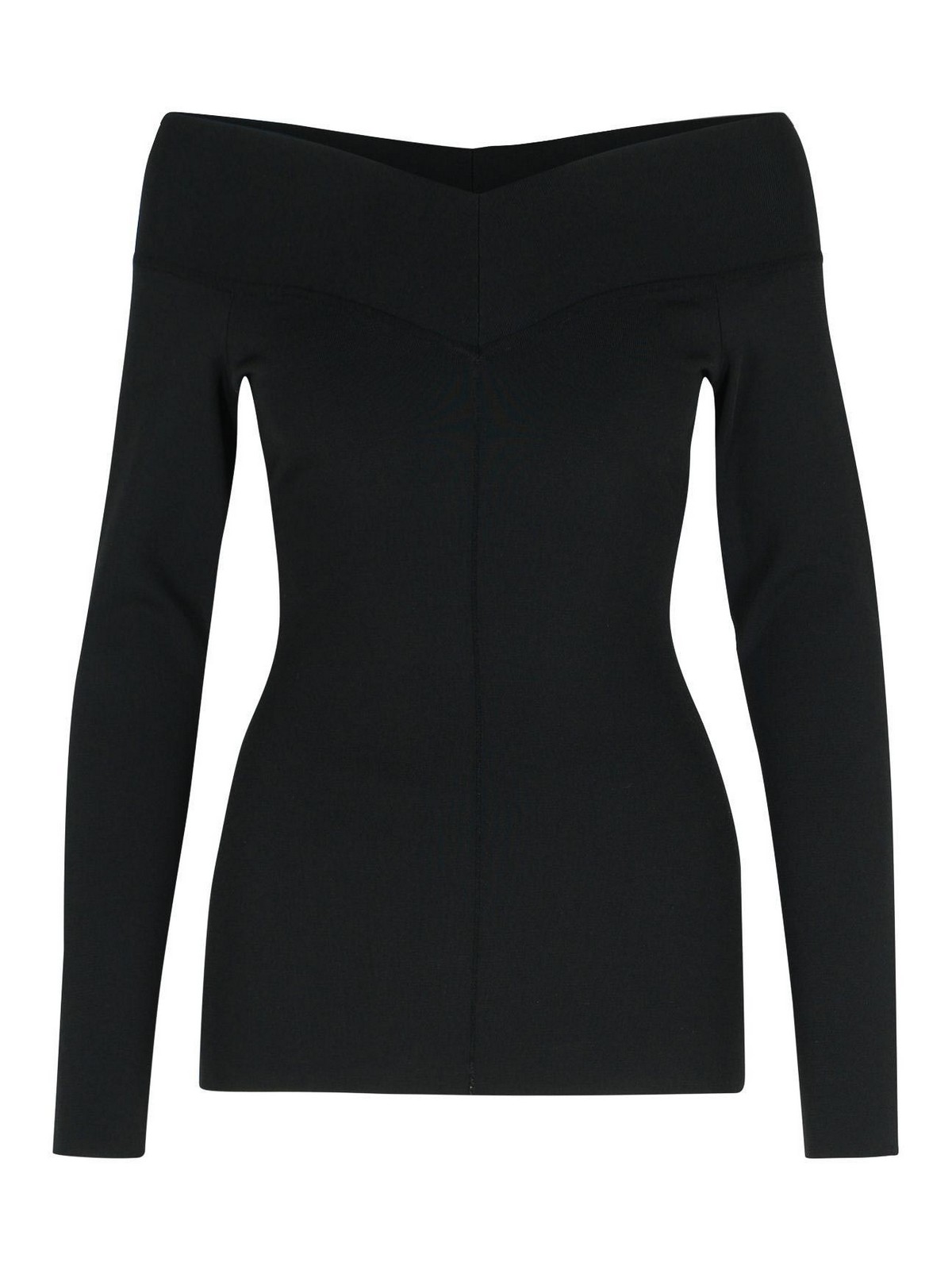 Black Viscose Blend Top