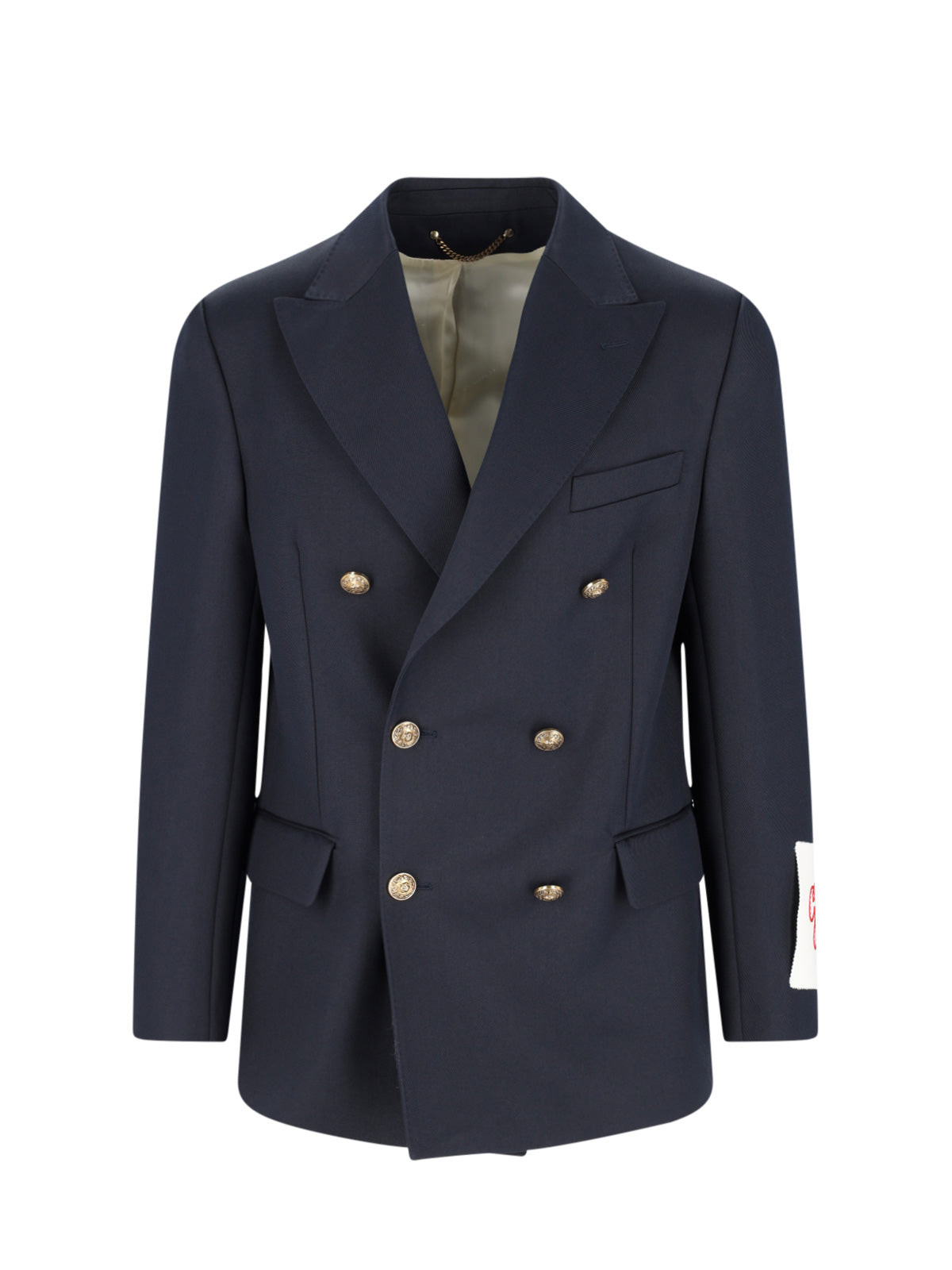 Men's Tailored Jacket with Gold Accents