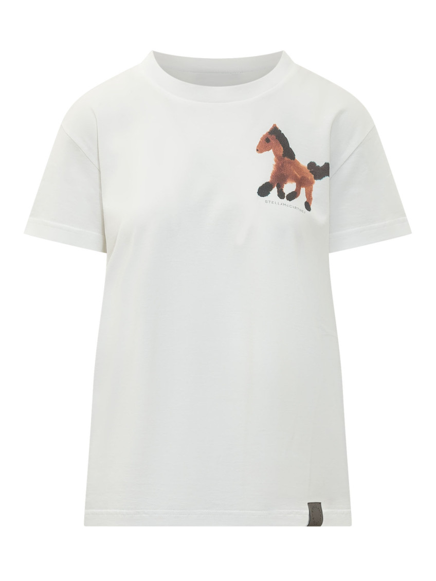 White Graphic Crew Neck T-Shirt