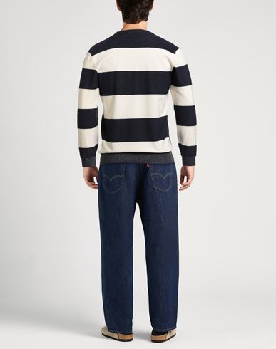 Man Sweater Midnight blue Size L Cotton, Polyamide
