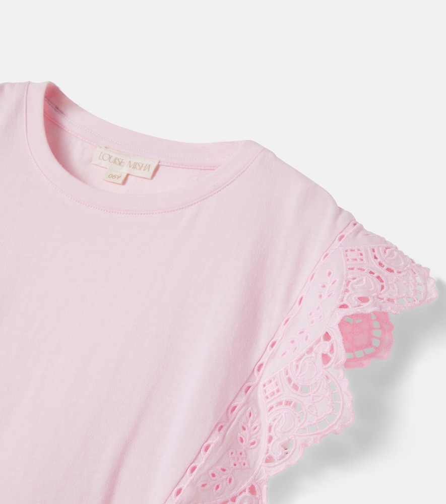 Malalia embroidered cotton top