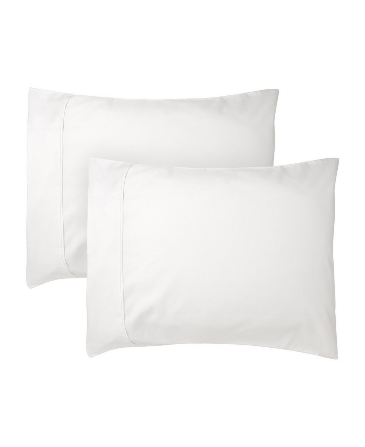 Luxury Sateen 300-Thread Count Cotton 2-Pc. Pillowcases, Standard - White