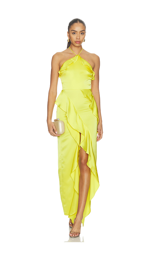 Amanda Uprichard Alessandra Maxi Dress in Blue. - XL also in S, XS