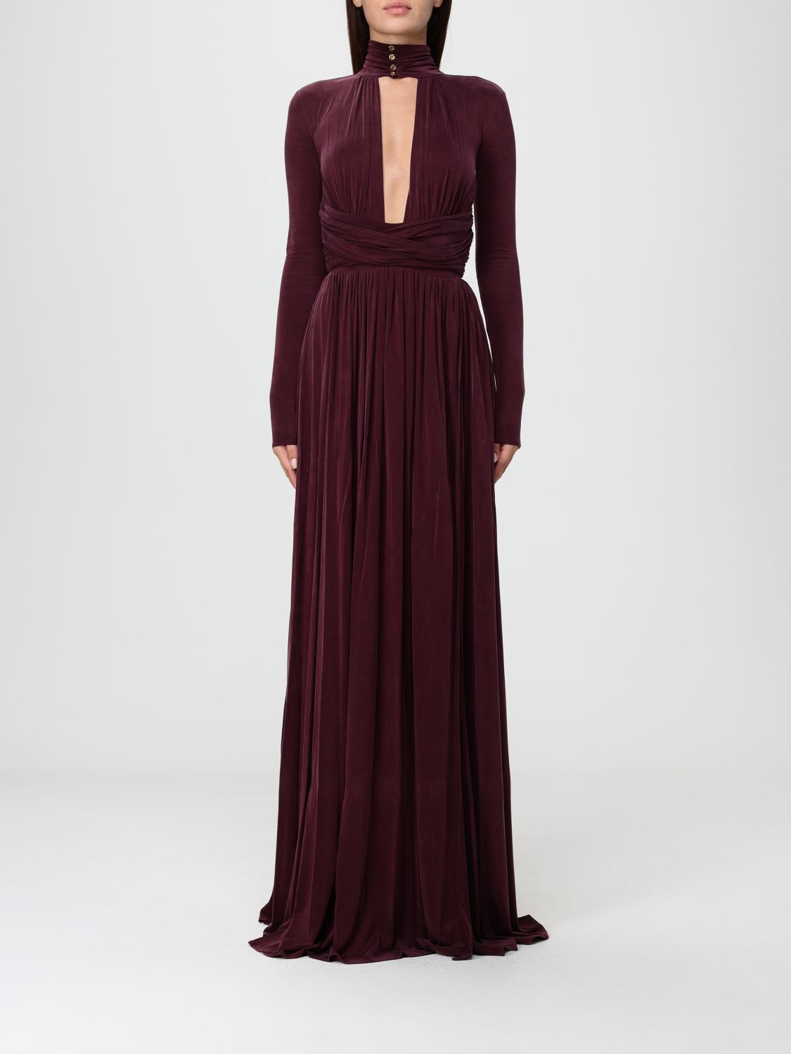 Dress Woman color Wine