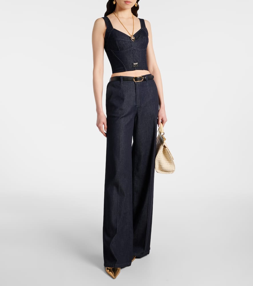 Dolce & Gabbana High-rise wide-leg jeans