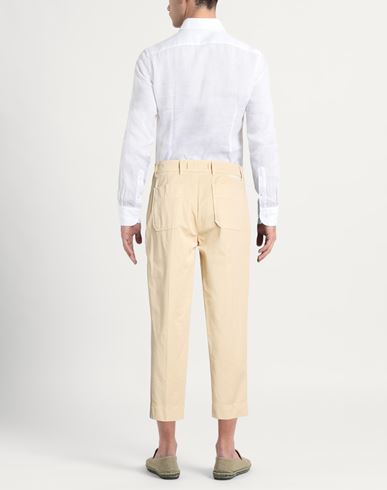 Man Pants Pastel yellow Size 25 Cotton
