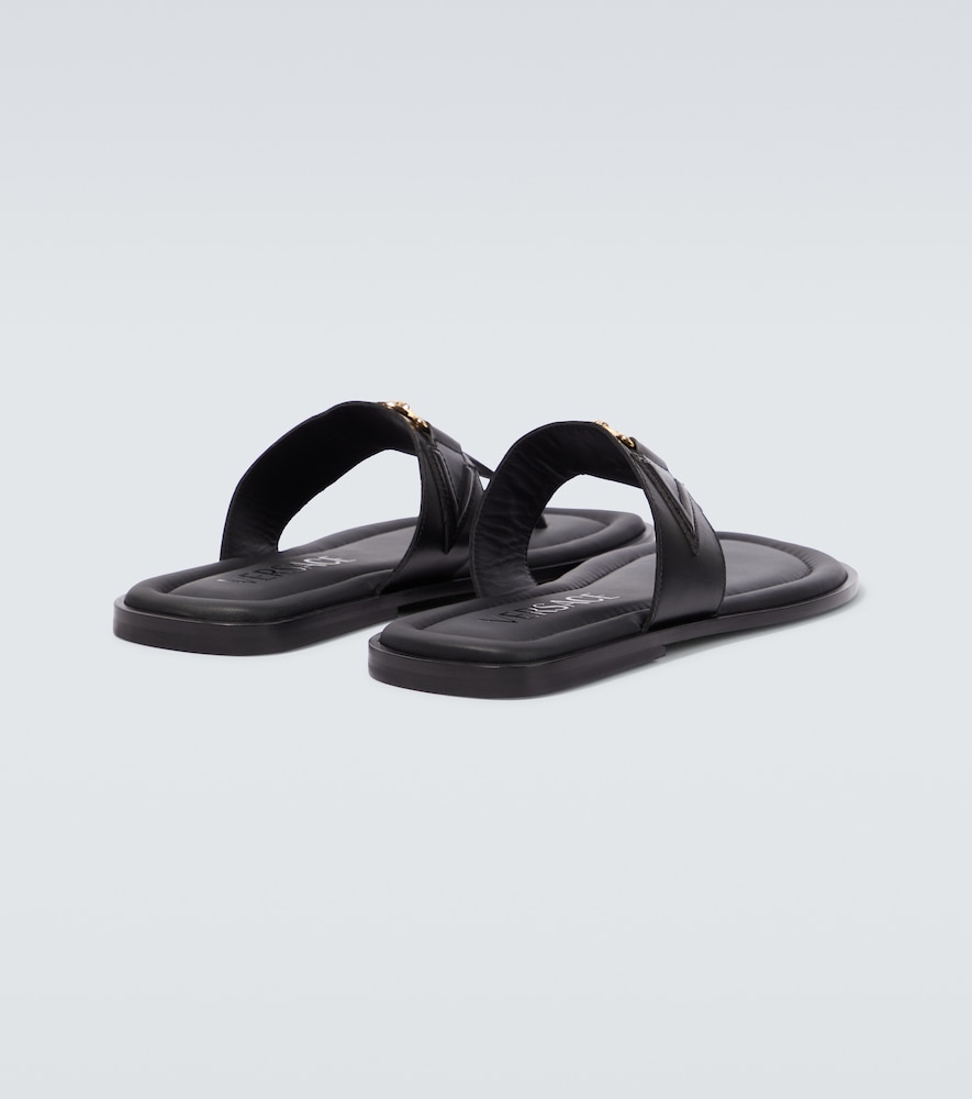 Medusa leather thong sandals