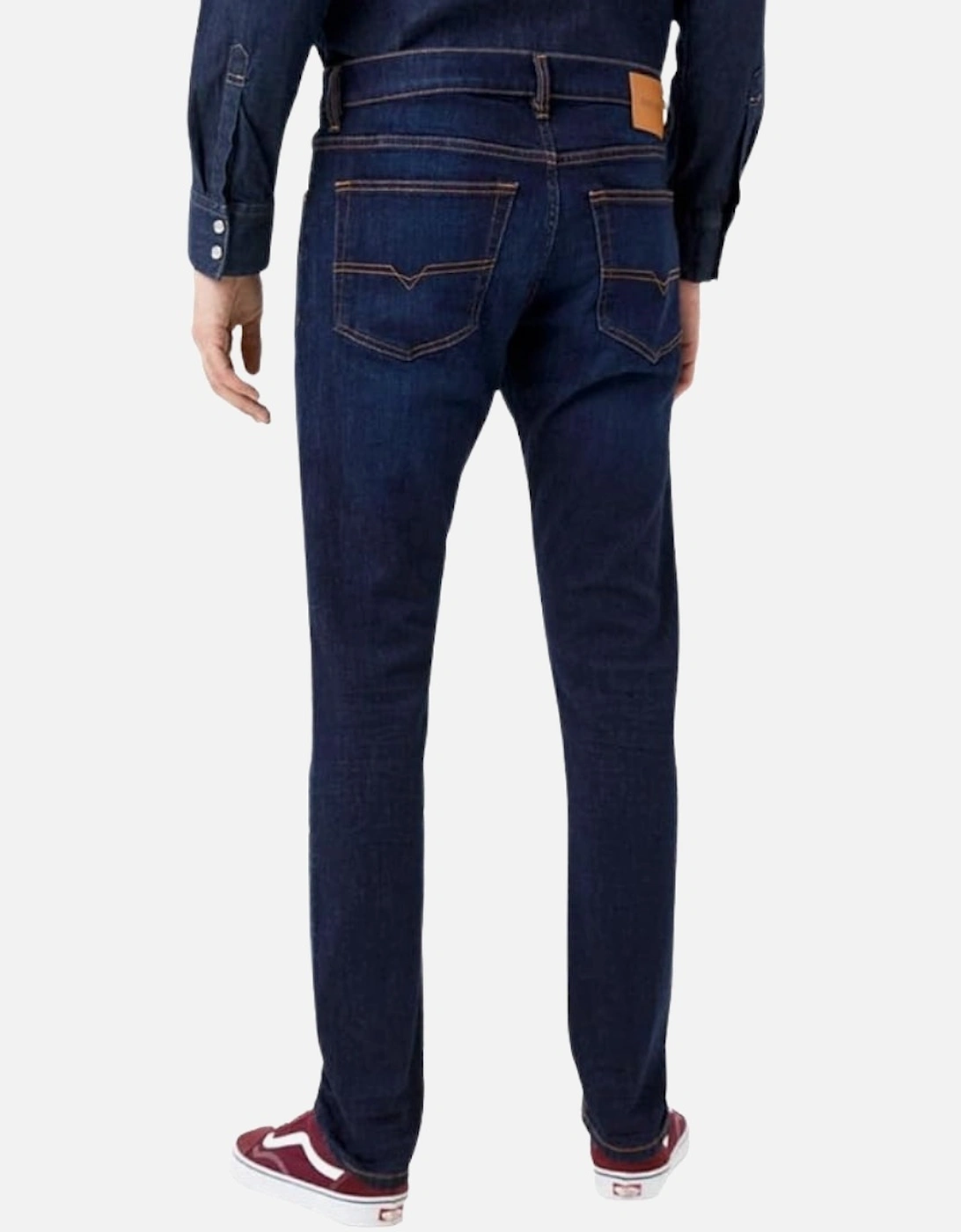 Men's Diesel D-Luster Plain Dark Blue Jeans - Navy - Size: 27/32