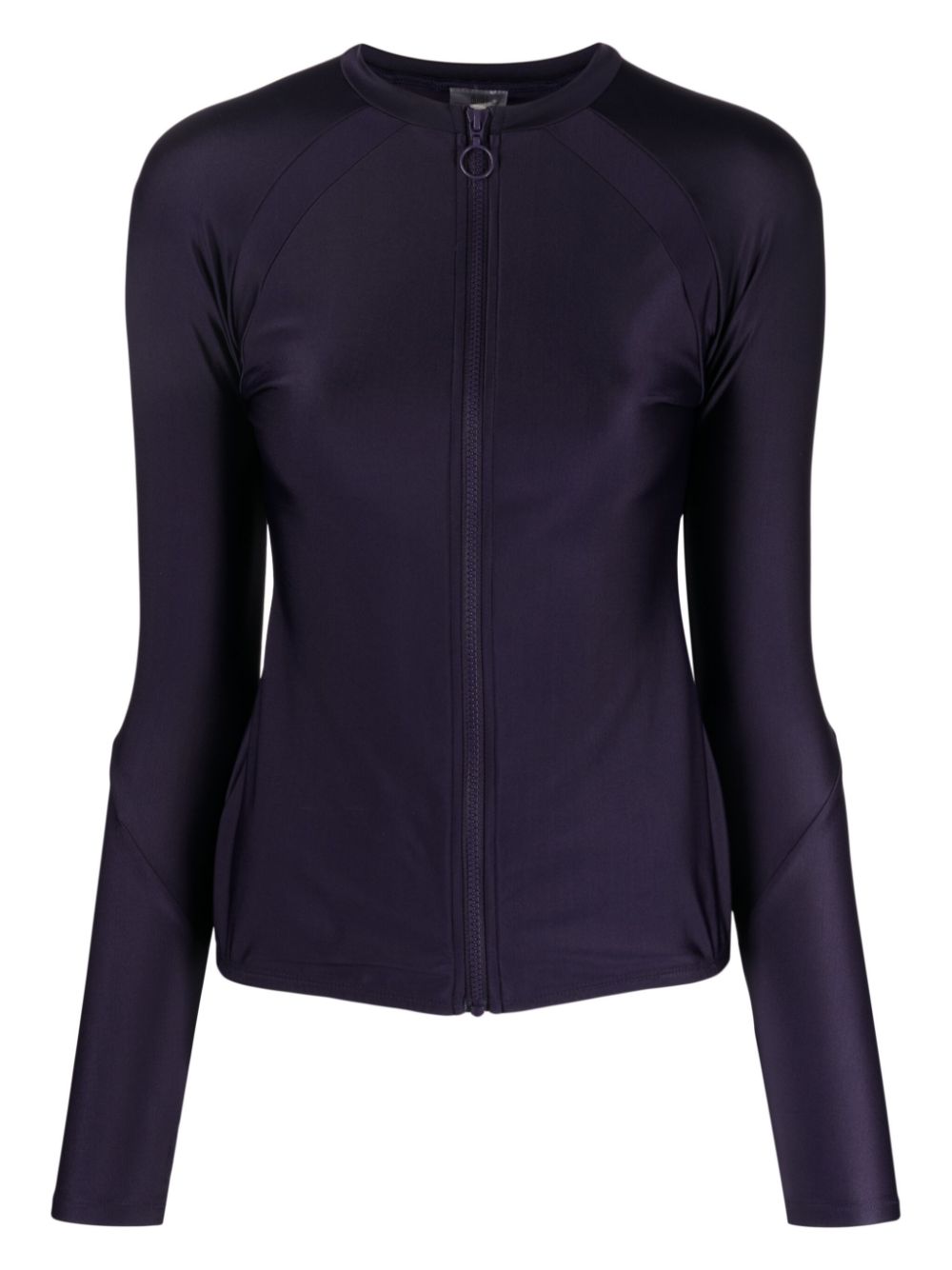 Zip-up rash guard - Purple