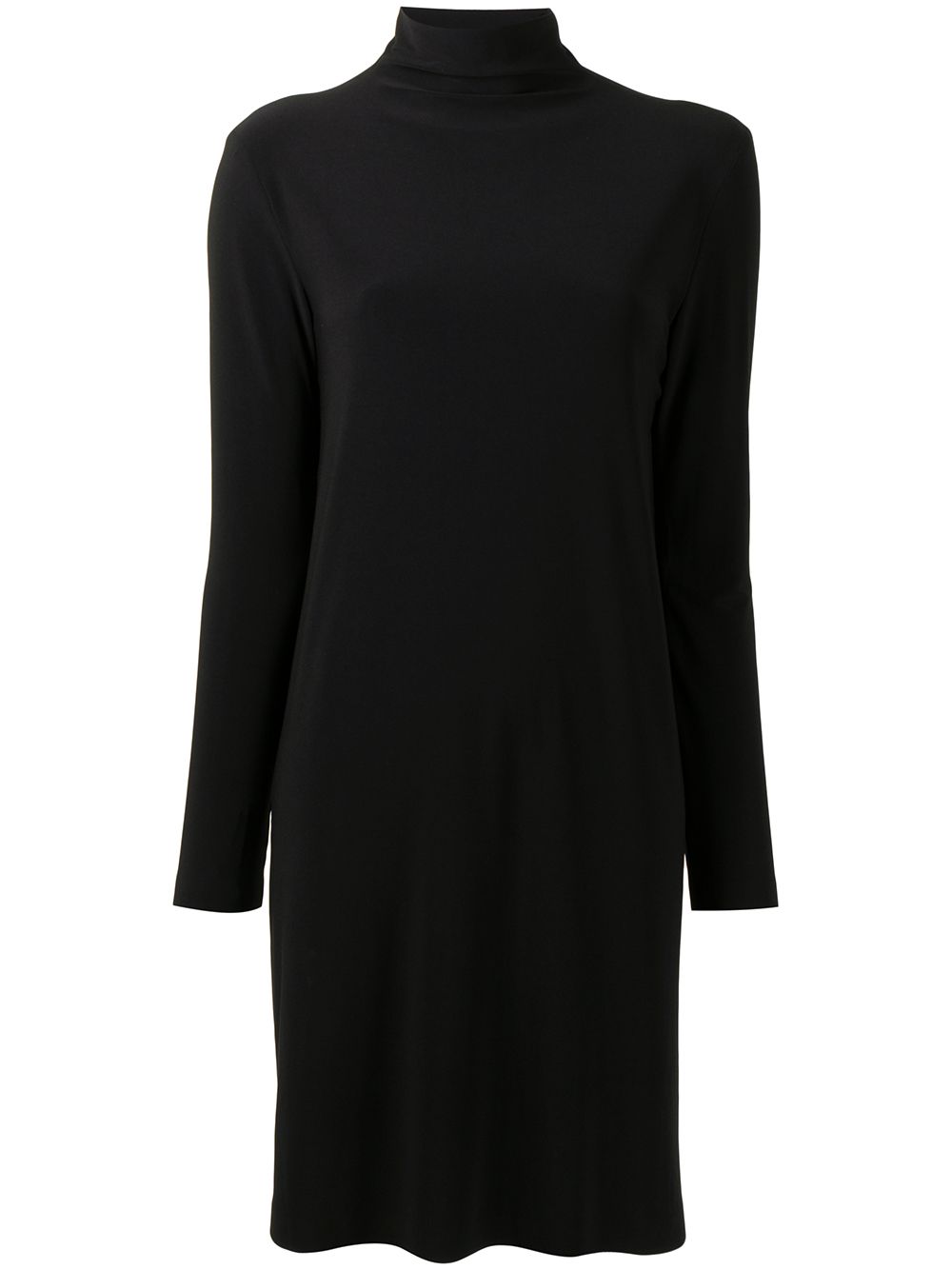 High neck jumper dress - Black
