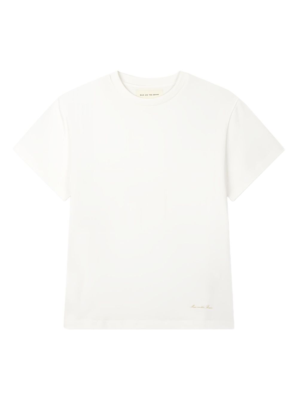 Crew-neck cotton T-shirt - White