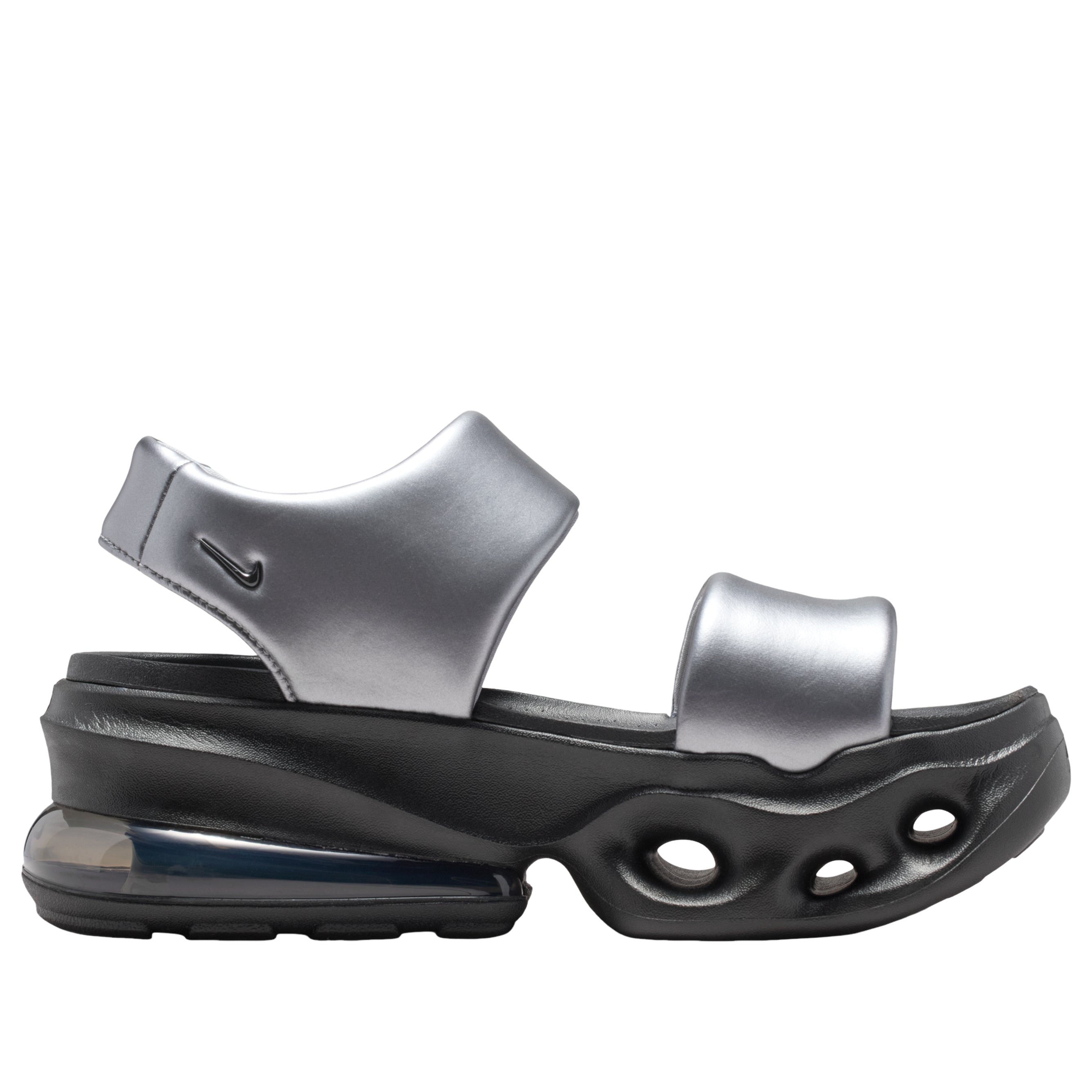 (WMNS) Air Max Halo Sandals 'Metallic Cool Grey Black'