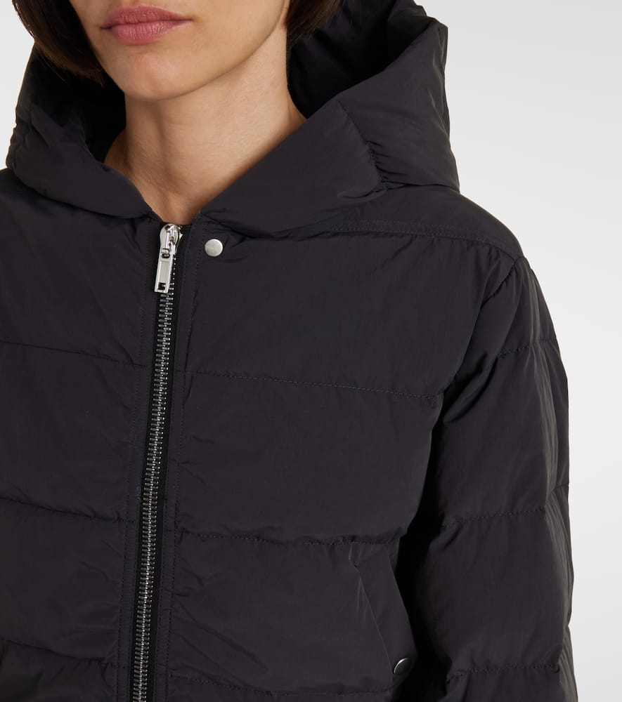 Hooded down jacket