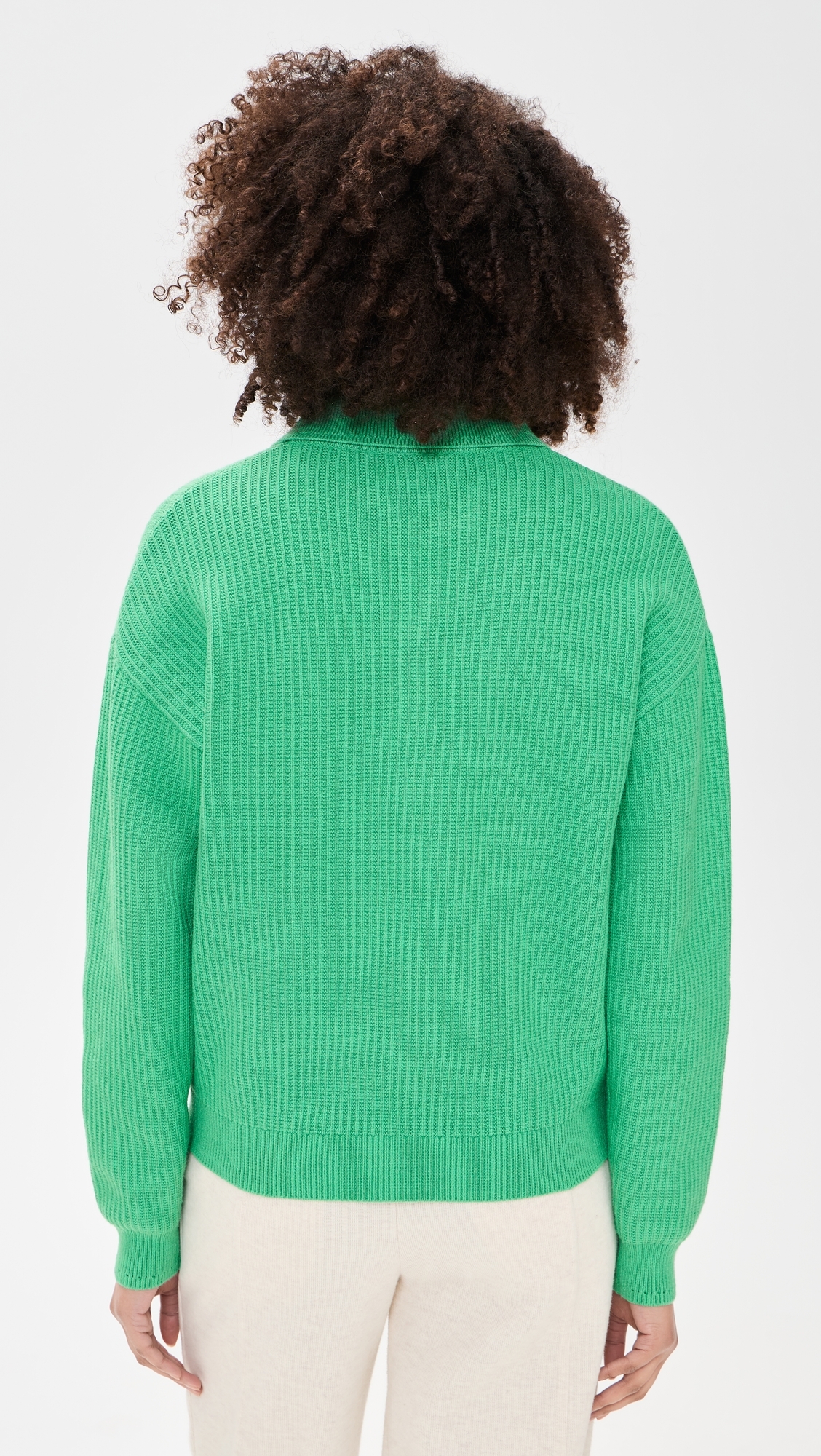 Marlie Knit Polo Sweater Green Spruce