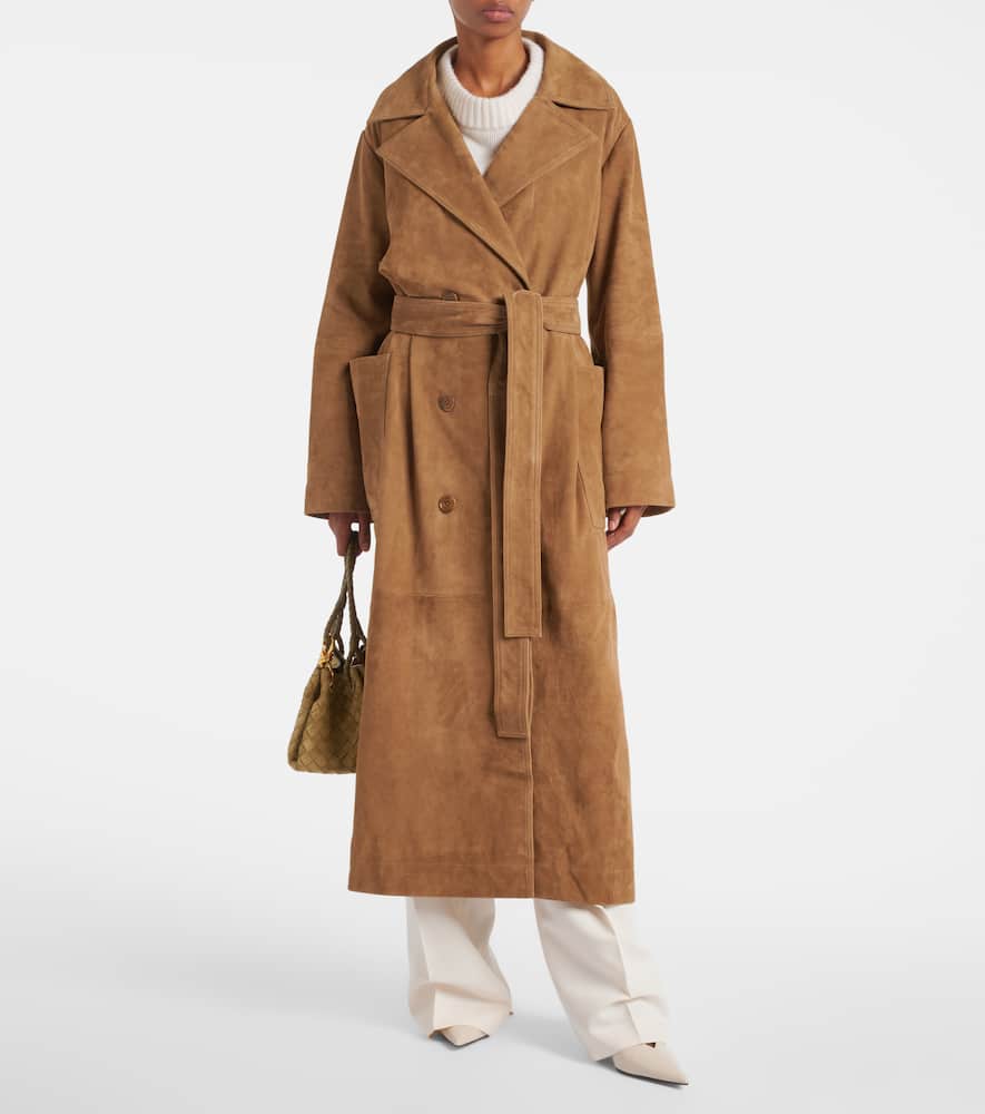 Róhe Suede wrap coat