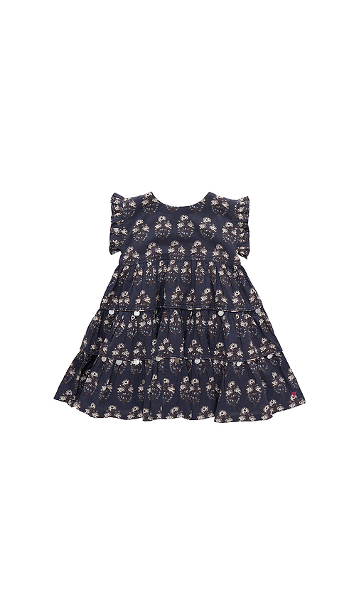 Pink Chicken Girls Peachy Dress in Navy. 4. Also