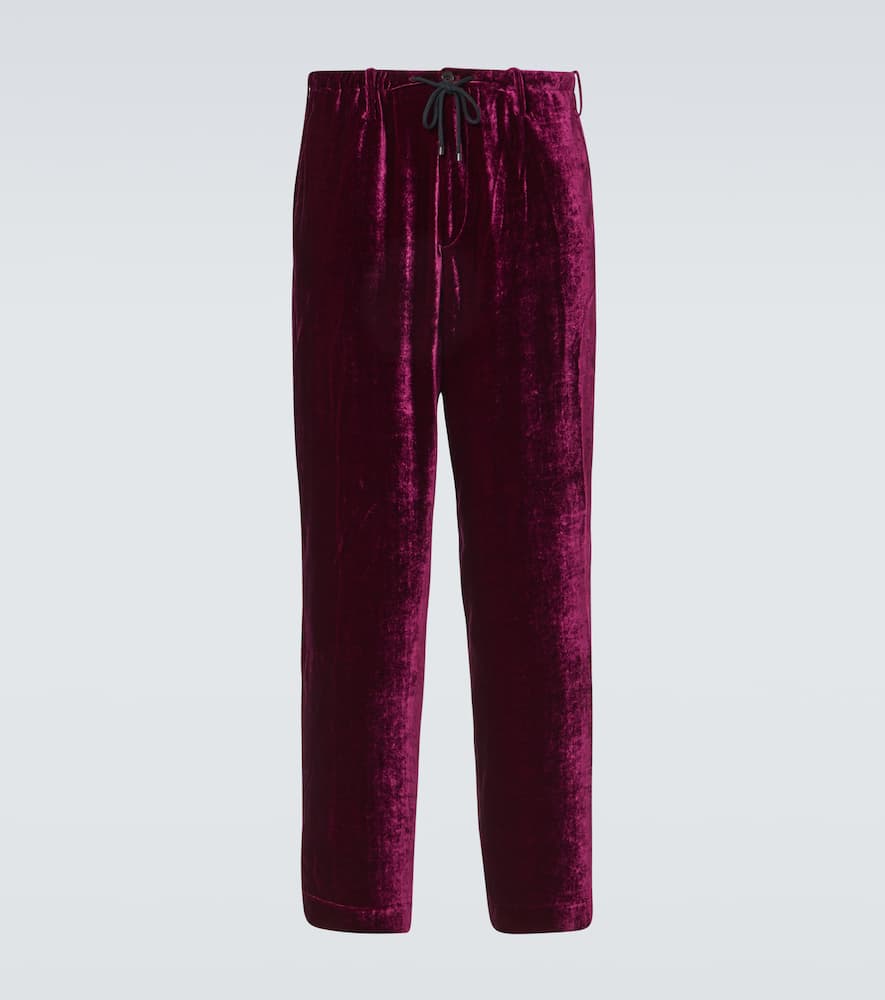 Velvet sweatpants