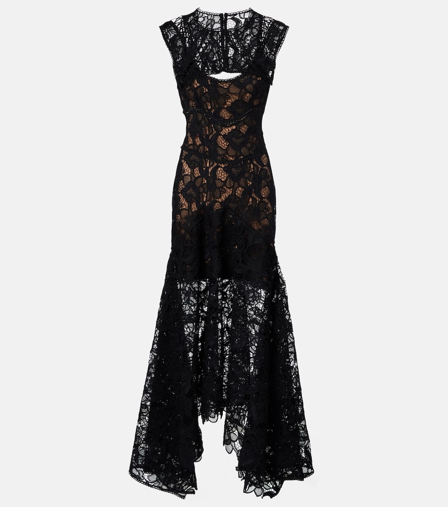 Janica silk lace gown