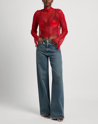 Woman Turtleneck Red