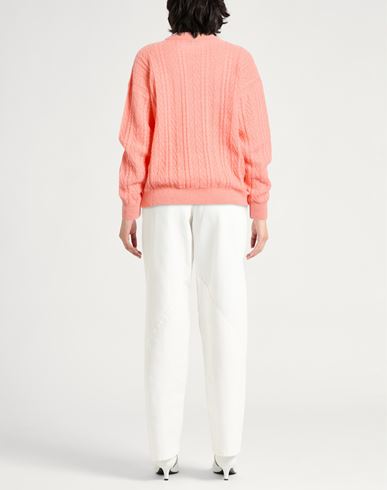 Woman Sweater Salmon pink Size 14 Baby alpaca wool, Polyamide, Virgin Wool