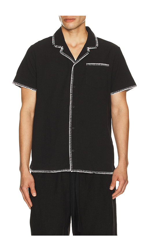 Embroidered Camp Shirt