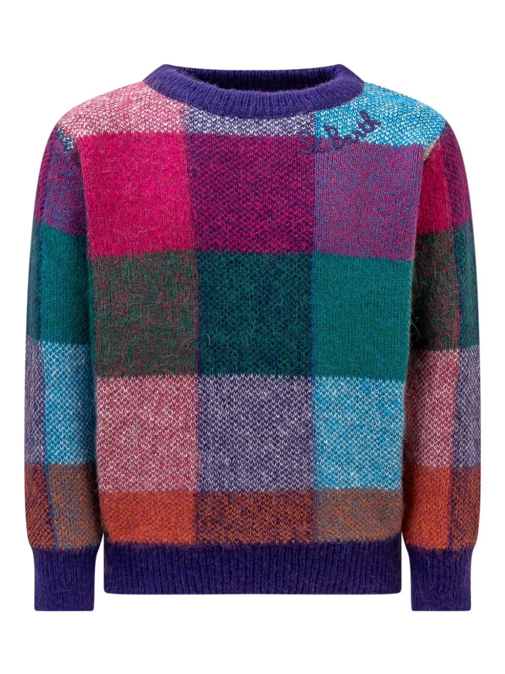 Check-pattern jumper - Blue