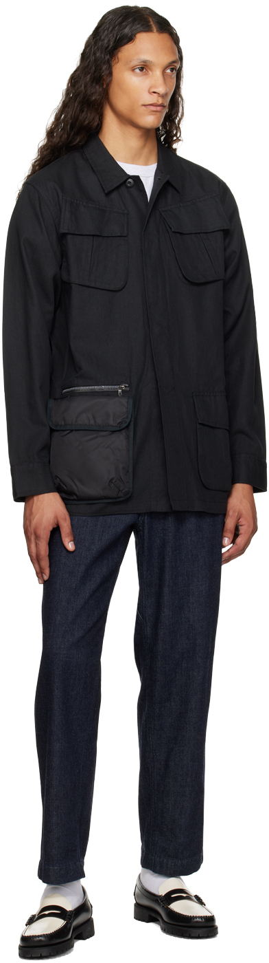 Maharishi Black 5200 Hemp Jungle Utility Jacket
